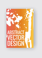 Abstract poster templates. Colorful vector threads composition.
