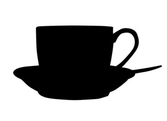 コーヒーカップシルエット