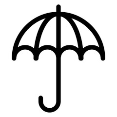 
Umbrella in modern filled style 

