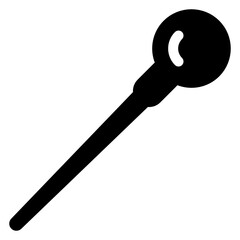 
Ball pin icon in solid design 
