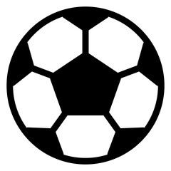 Obraz premium A filled design icon of football 