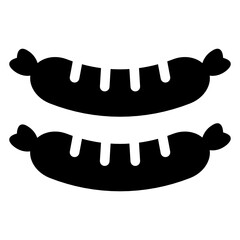 
Vienna sausages icon in filled style 
