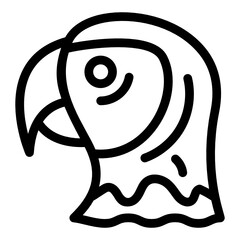 
Eagle face vector in modern filled style 
