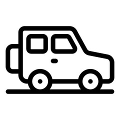 
Quadro jeep icon design, filled vector 

