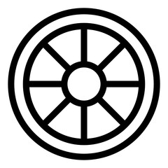 Obraz premium Modern filled icon of jewsih sign, star of david 