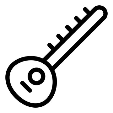 
An editable icon of indian banjo filled vector 
