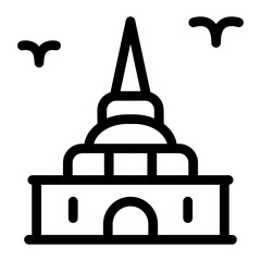 
Russian historic landmark, solid icon of smolensk kremlin 
