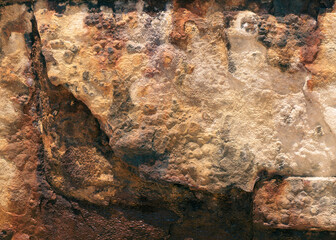 Close up photo of rusted metal textur