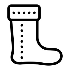 
Anklet covering, russian sock icon in solid style 
