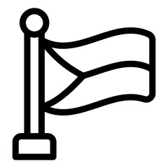 
Filipino flag, modern glyph style 
