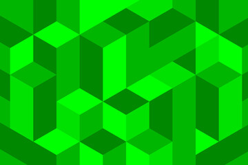 Geometric green abstract background. Vector illustration.