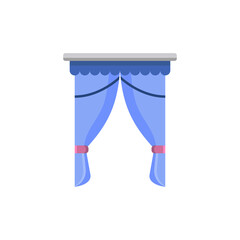curtain icon design vector template