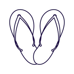 flip flops line style icon