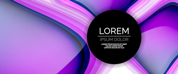 Circles and bubbles abstract background. Fluid liquid round shapes for web banner, app or poster