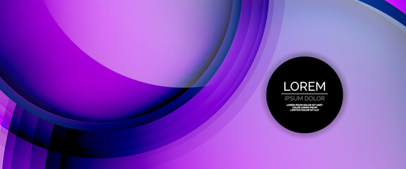 Circles and bubbles abstract background. Fluid liquid round shapes for web banner, app or poster