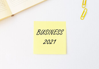 Business 2021 year concept for business in new normal reality