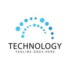 Technology logo icon vector template.