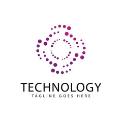 Technology logo icon vector template.