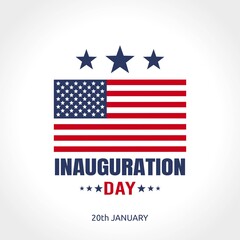 Inauguration Day in United State of America Vector Illustration. Suitable for greeting card poster and banner