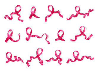 Pink Ribbon Cancer Realistic Set