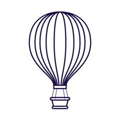 Fototapeta premium balloon air hot travel line style icon