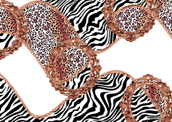 abstract leopard print texture design	
