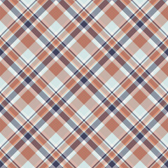 Plaid seamless pattern. Vector background of textile ornament. Flat fabric design.