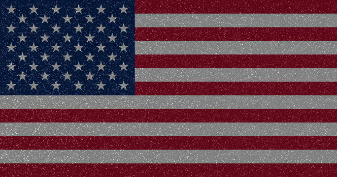 flag of united states of america. 3d illustration