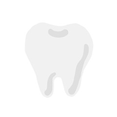 Tooth; Hand drawn vector illustration like woodblock print