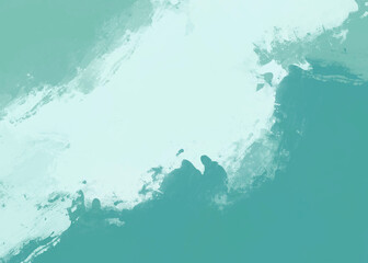 Abstract painting background picture with pastel green colors and space for text or image. Can be used as a horizontal background picture