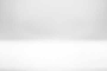 Light Studio White wall  Gradient Background. White clean minimal Background.