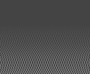 Obraz premium Wellen-Streifen mit Farbverlauf auf grauem Hintergrund