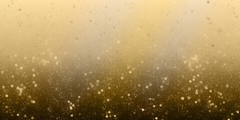 Golden bokeh background image and christmas lights Glowing holiday backdrop Blurred background with blinking stars, blurry bokeh, 3d illustration.