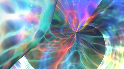 Abstract multicolored futuristic fractal background.