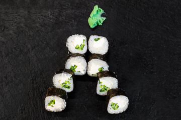 Sushi. Rolls. Nigiri. Maki. Sushi Set