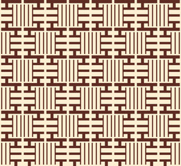 Japanese Geometric Line Vector Seamless Pattern