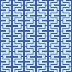 Japanese Rectangle Zigzag Vector Seamless Pattern