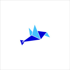 logo icon vector templet wings bird