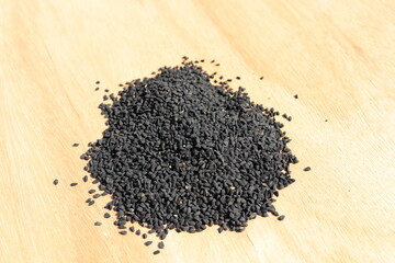 healthy and spicy Black Cumin stock