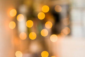 Fototapeta premium Multicolored colorful bokeh lights on abstract dark background.