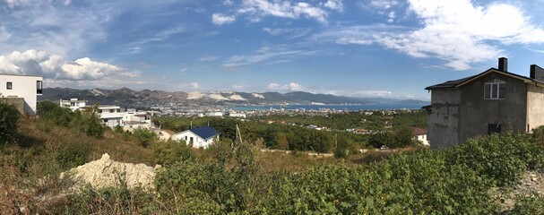 Naklejka premium panorama of the town