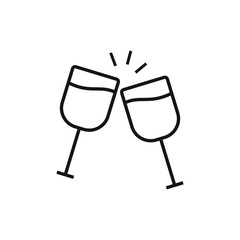 Cheers icon design isolated on white background