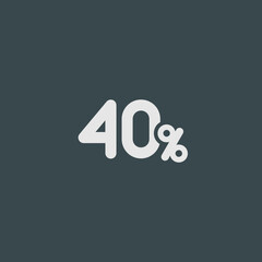40% - Tile Icon