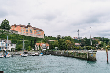 Fototapeta premium Hafen in Meersburg am Bodensee