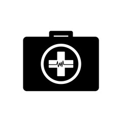 Obraz premium First aid kit icon. Design template vector