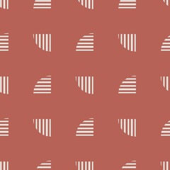 Abstract vector drawing. Mid century modern boho style