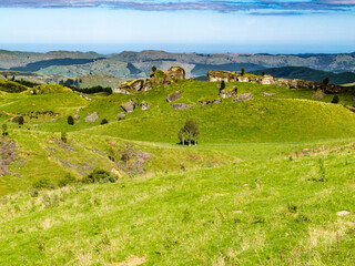 Fototapeta premium Farmland landscape scene Hawkes Bay New Zealand