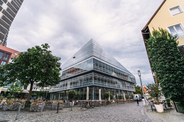 Stadtbibliothek in Ulm, Alb-Donau-Kreis, Baden-Württemberg, Deutschland