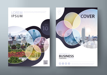 Annual report brochure flyer design template vector, Leaflet, presentation book cover templates, layout in A4 size