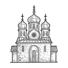 Orthodox Christian Church sketch raster